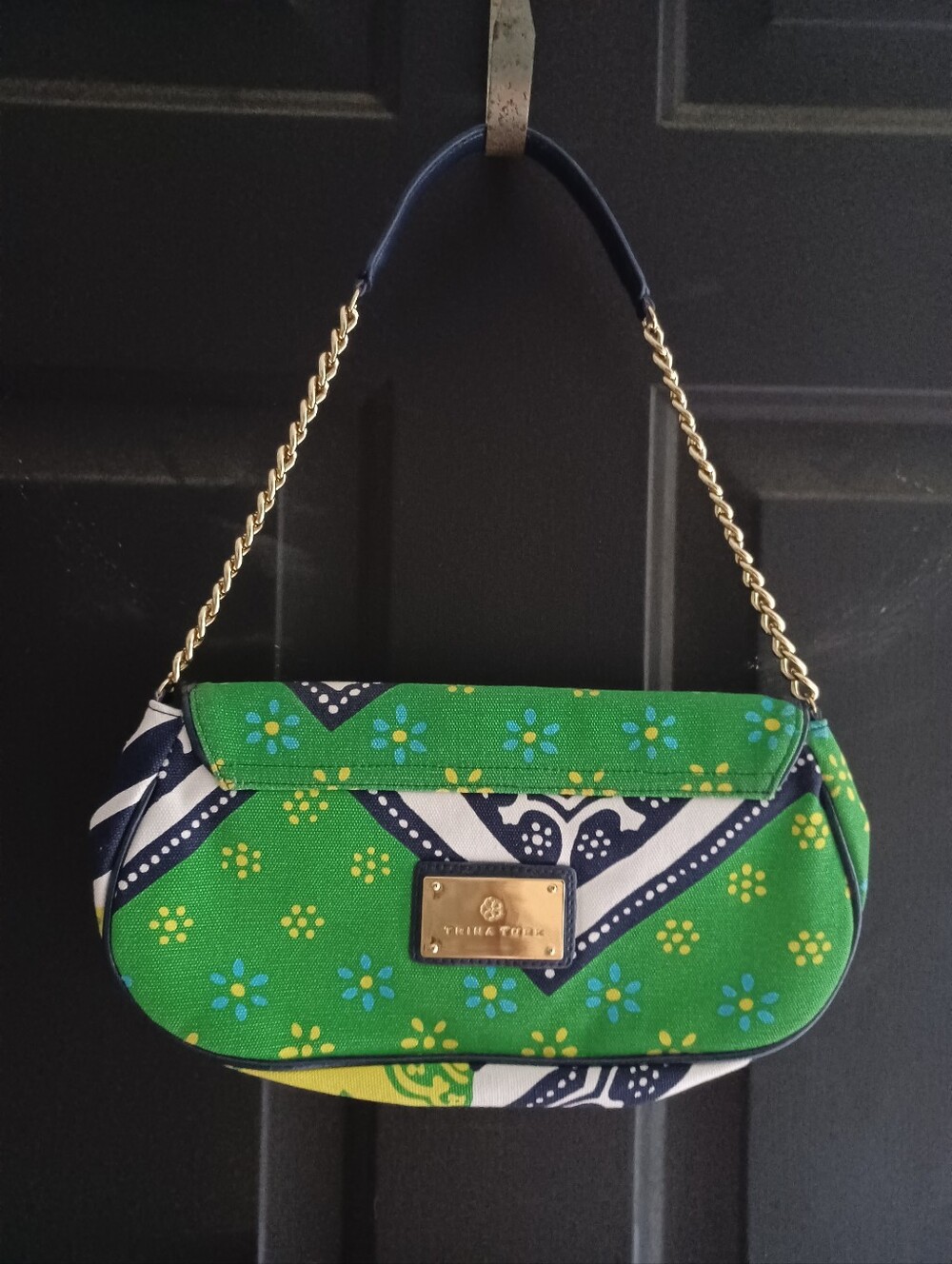 Trina Turk Patterned Chain-Handle Shoulder Bag